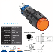 Orange SPDT Latching