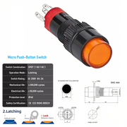 Orange SPDT Latching