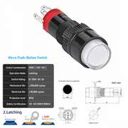White  SPDT Latching