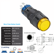 Yellow SPDT Latching