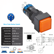 Orange DPDT Latching