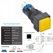 Yellow SPDT Latching