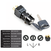 3-Positions DPDT Maintained