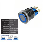 Blue SPDT Momentary
