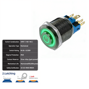 Green SPDT Latching