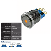 Orange SPDT Momentary