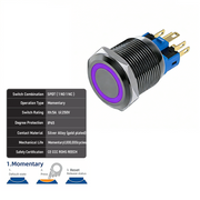 Purple SPDT Momentary