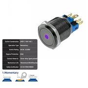 Purple SPDT Momentary