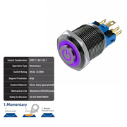 Purple SPDT Momentary