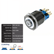 White SPDT Latching