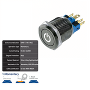 White SPDT Momentary