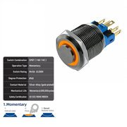 Orange SPDT Momentary