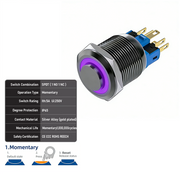 Purple SPDT Momentary