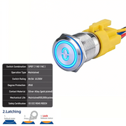 Blue SPDT Latching Number 0