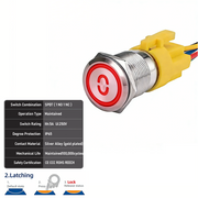 Red SPDT Latching Number 0
