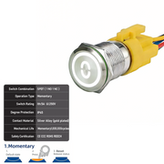 White SPDT Momentary Number 0