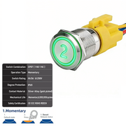 Green SPDT Latching Number 2