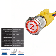 Red SPDT Latching Number 2