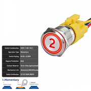 Red SPDT Momentary Number 2