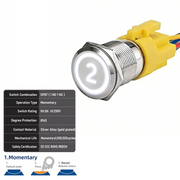 White SPDT Momentary Number 2