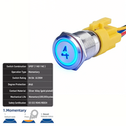 Blue SPDT Momentary Number 4