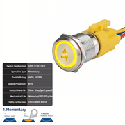 Yellow SPDT Momentary Number 4