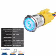 Blue SPDT Latching Number 5