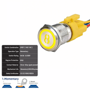 Yellow SPDT Momentary Number 8