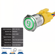 Green SPDT Momentary Number 9