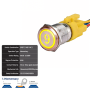 Yellow SPDT Momentary Number 9