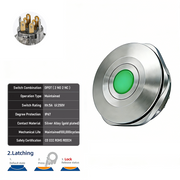 Green DPDT Latching