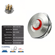 Red DPDT Latching