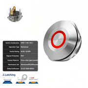 Red SPDT Latching