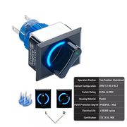 Blue 2-Position DPDT Maintained