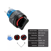 Red 2-Position SPDT Maintained