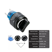 White 2-Position SPDT Momentary