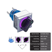 Purple 2-Position SPDT Momentary