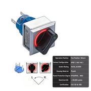 Red 2-Position SPDT Momentary