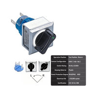 White 2-Position SPDT Momentary