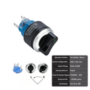 White 2-Position SPDT Momentary