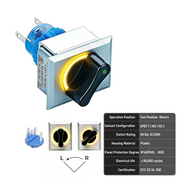 Yellow 2-Position SPDT Momentary
