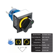 Yellow 2-Position SPDT Momentary