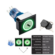 Green 2-Position DPDT Maintained