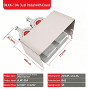 DLXK-10A Dual Pedal with Cover S