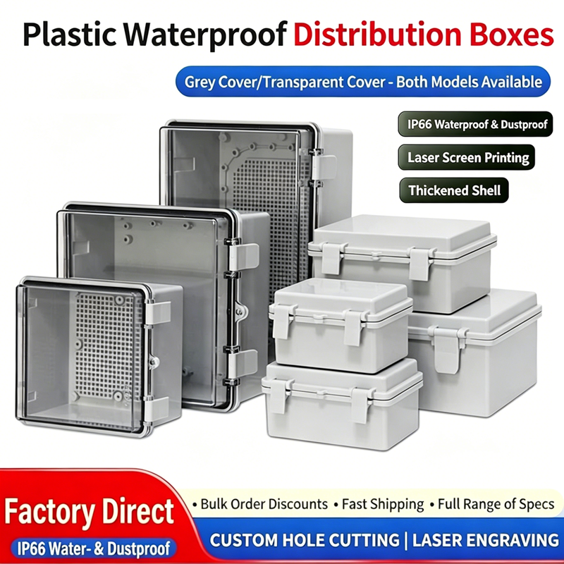 Heavy-Duty Outdoor ABS Waterproof Distribution Box IP66 Rated UV-Resis ...