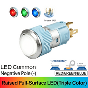 RGB Momentary common cathode (-)
