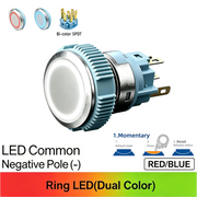 RB Momentary common cathode (-)