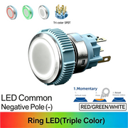 RGW Momentary common cathode (-)
