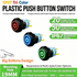 19mm SPDT Tri-Color Plastic Push Button Switch