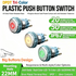 22mm SPDT DPDT Tri-Color Plastic Push Button Switch